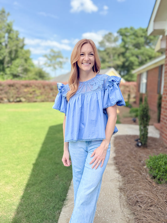April Blooms Lace Top