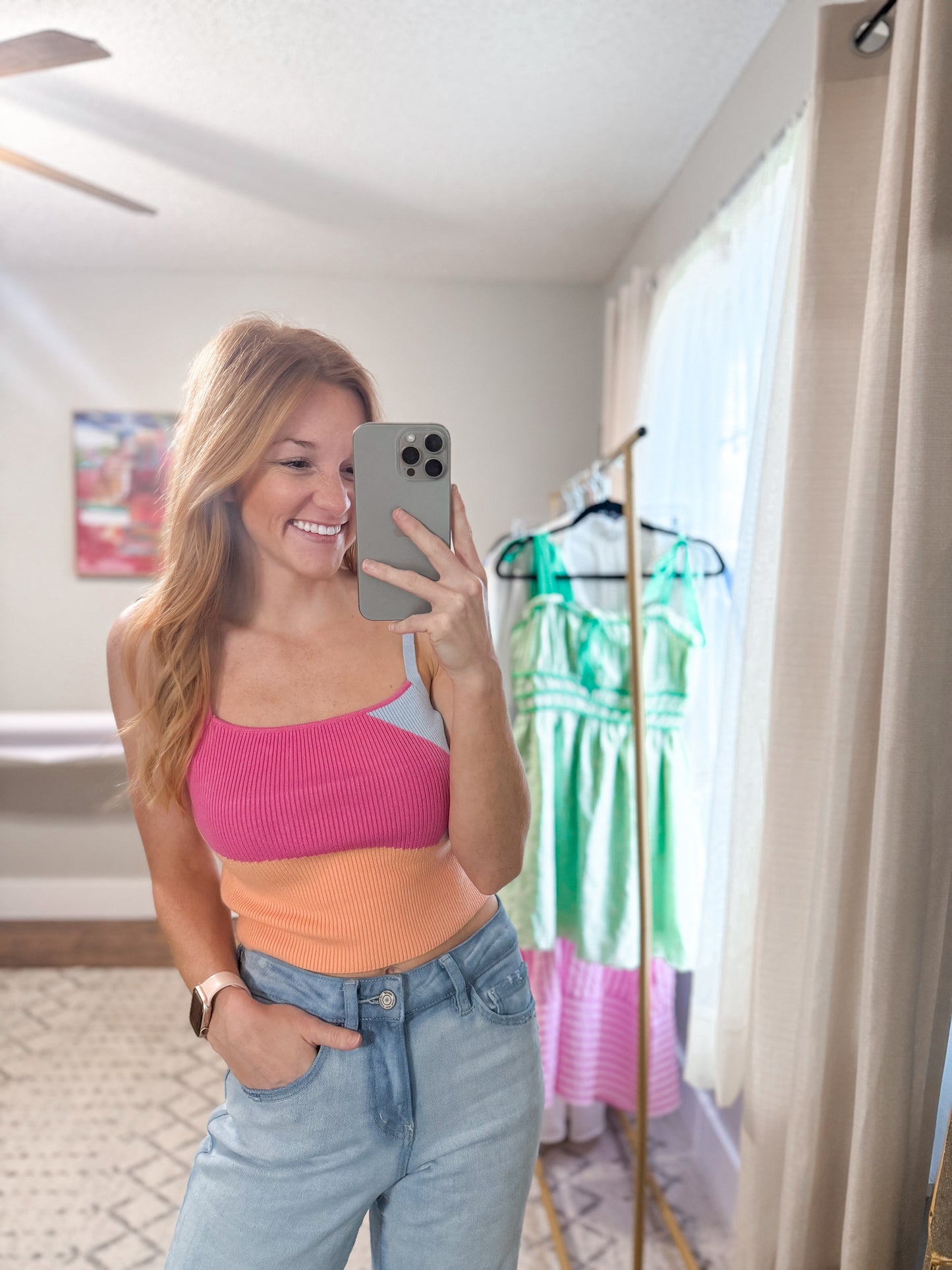 Heart First Cropped Tank